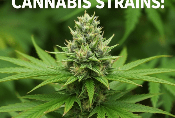 Cannabis plant showcasing a vibrant bud with green leaves - Cannabis Strains Overview